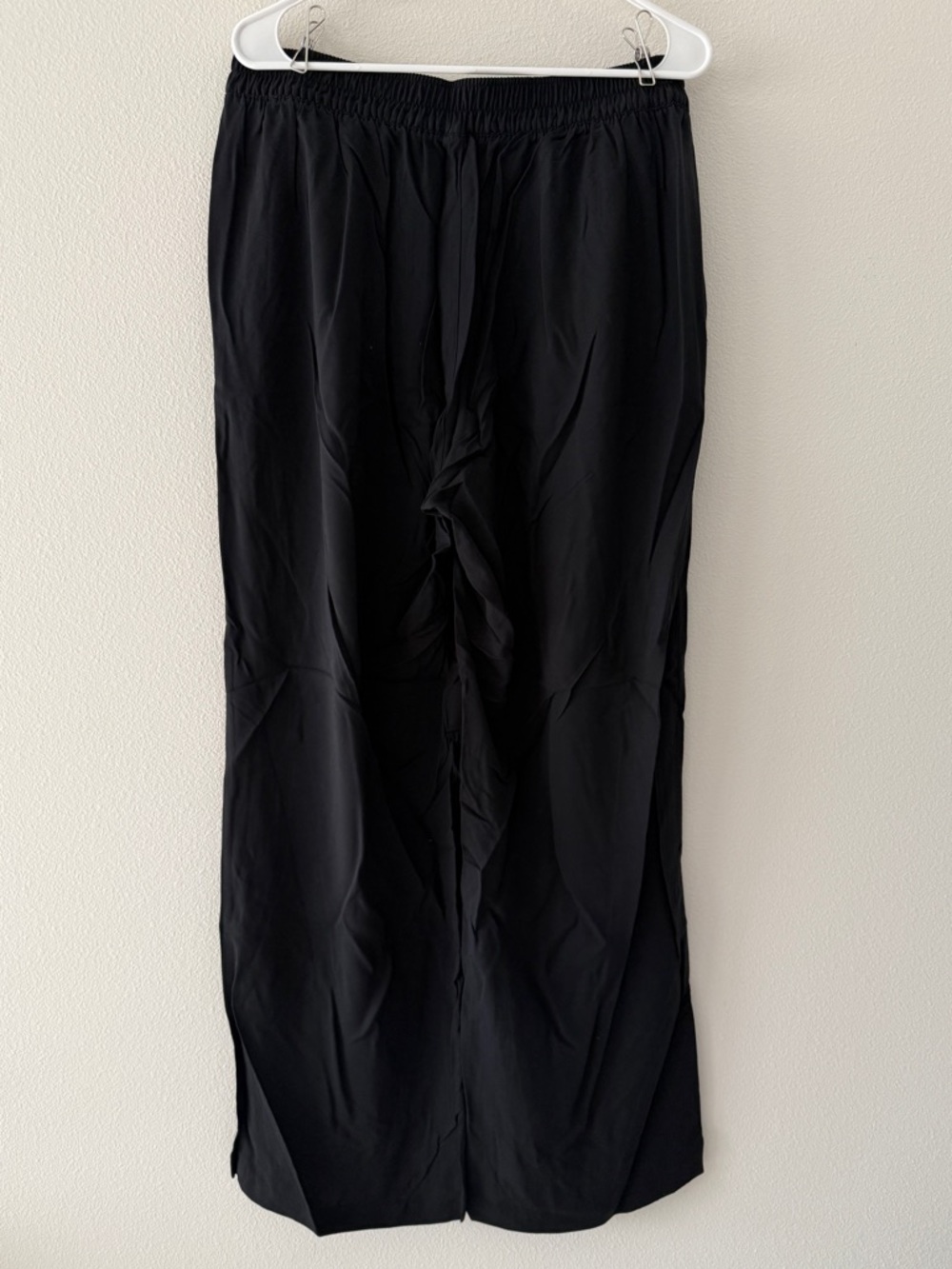 LT Old Navy High Waisted Playa Wide Leg Pants Black Large Tall - Picture 8 of 11